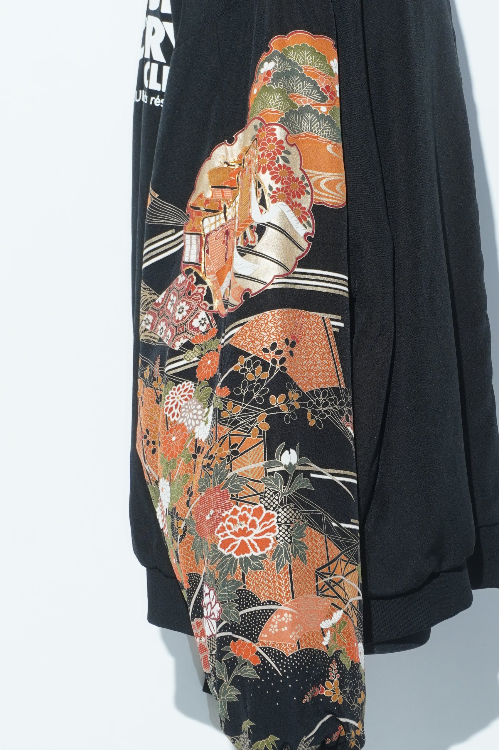 Kurutome Bomber Jacket Royal Cart & Seasonal Flowers | XULY BET