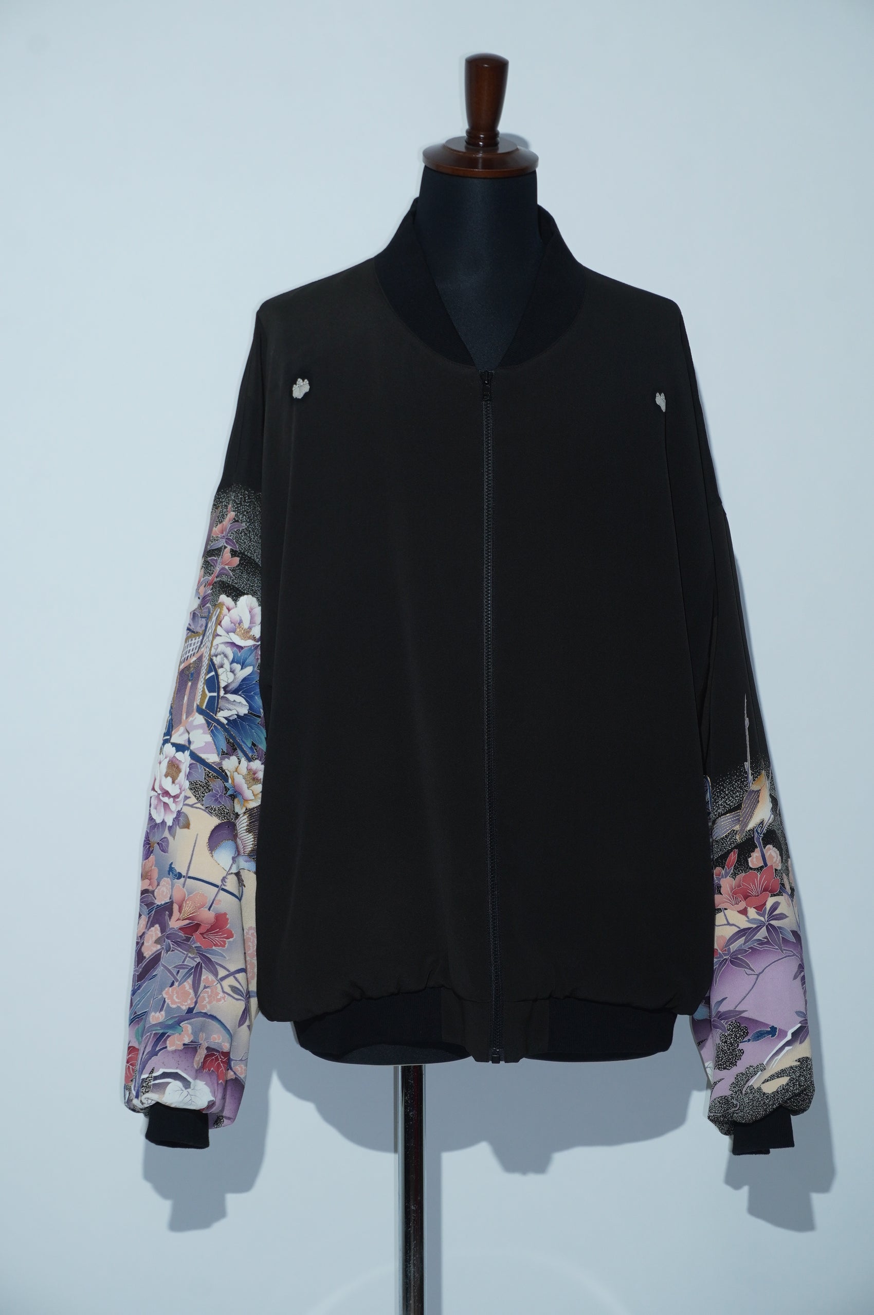 Kurutome Bomber Jacket Lily & Peony | XULY BET