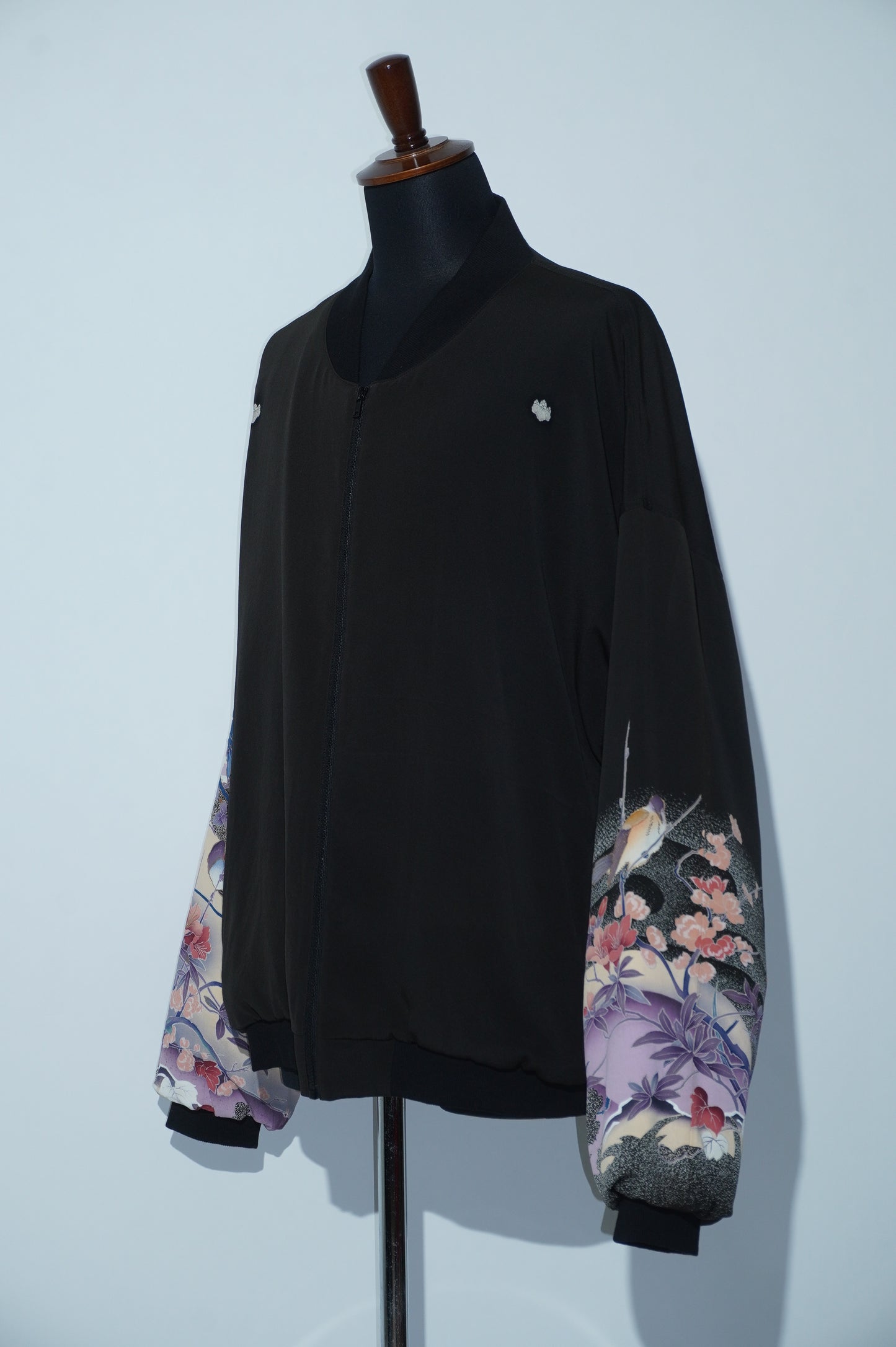 Kurutome Bomber Jacket Lily & Peony | XULY BET