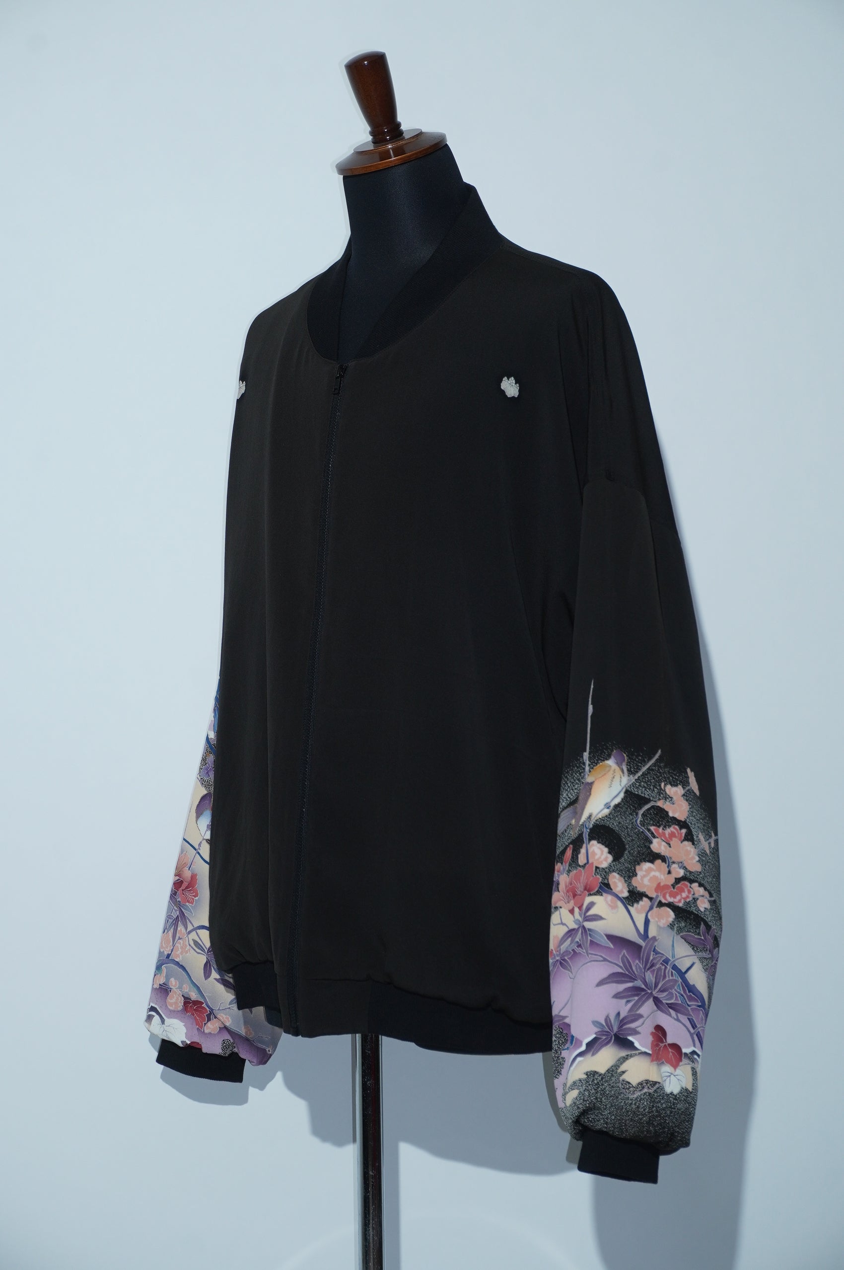 Kurutome Bomber Jacket Lily & Peony | XULY BET