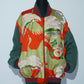 Uchikake x Cotton Pants Remade Bomber Jacket - Crane & Chrysanthemum