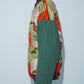 Uchikake x Cotton Pants Remade Bomber Jacket - Crane & Chrysanthemum