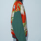 Uchikake x Cotton Pants Remade Bomber Jacket - Crane & Chrysanthemum