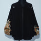Kurutome Bomber Jacket Crane & Peony | XULY BET