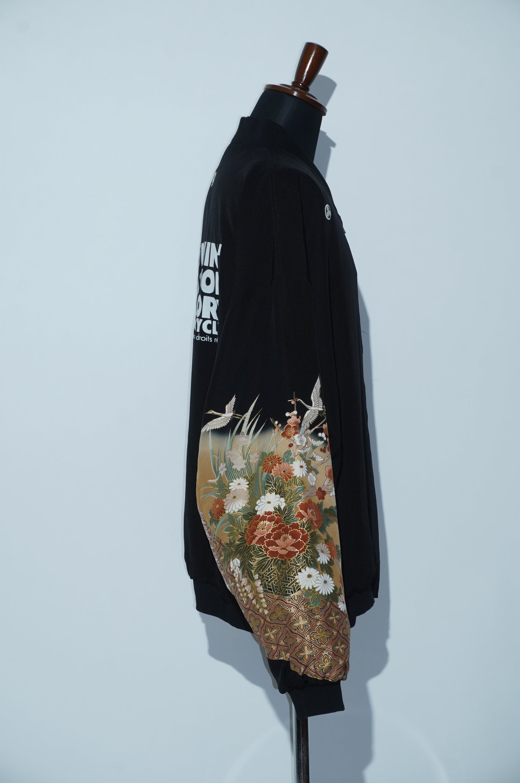 Kurutome Bomber Jacket Crane & Peony | XULY BET