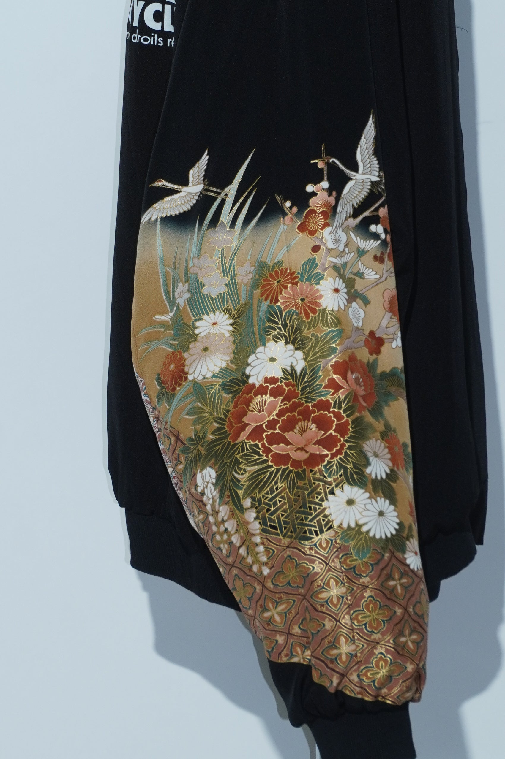Kurutome Bomber Jacket Crane & Peony | XULY BET